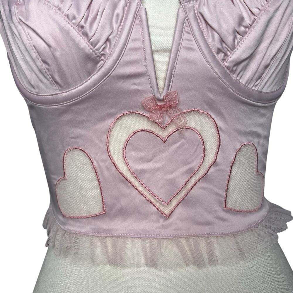 NWT For Love and Lemons Heart Bustier Size Small - Picture 5 of 8
